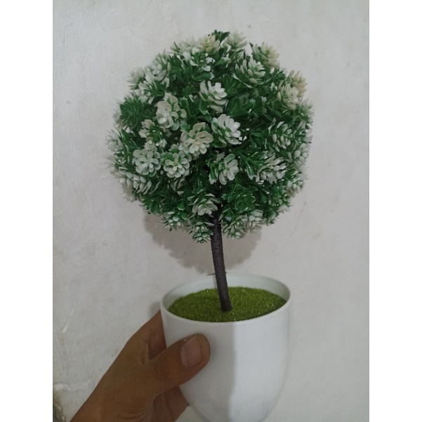 GS8 Hiasan Pohon Tanaman Artificial Plants Decoration Bonsai Model Longsu Style - JM10 Fleur Gr