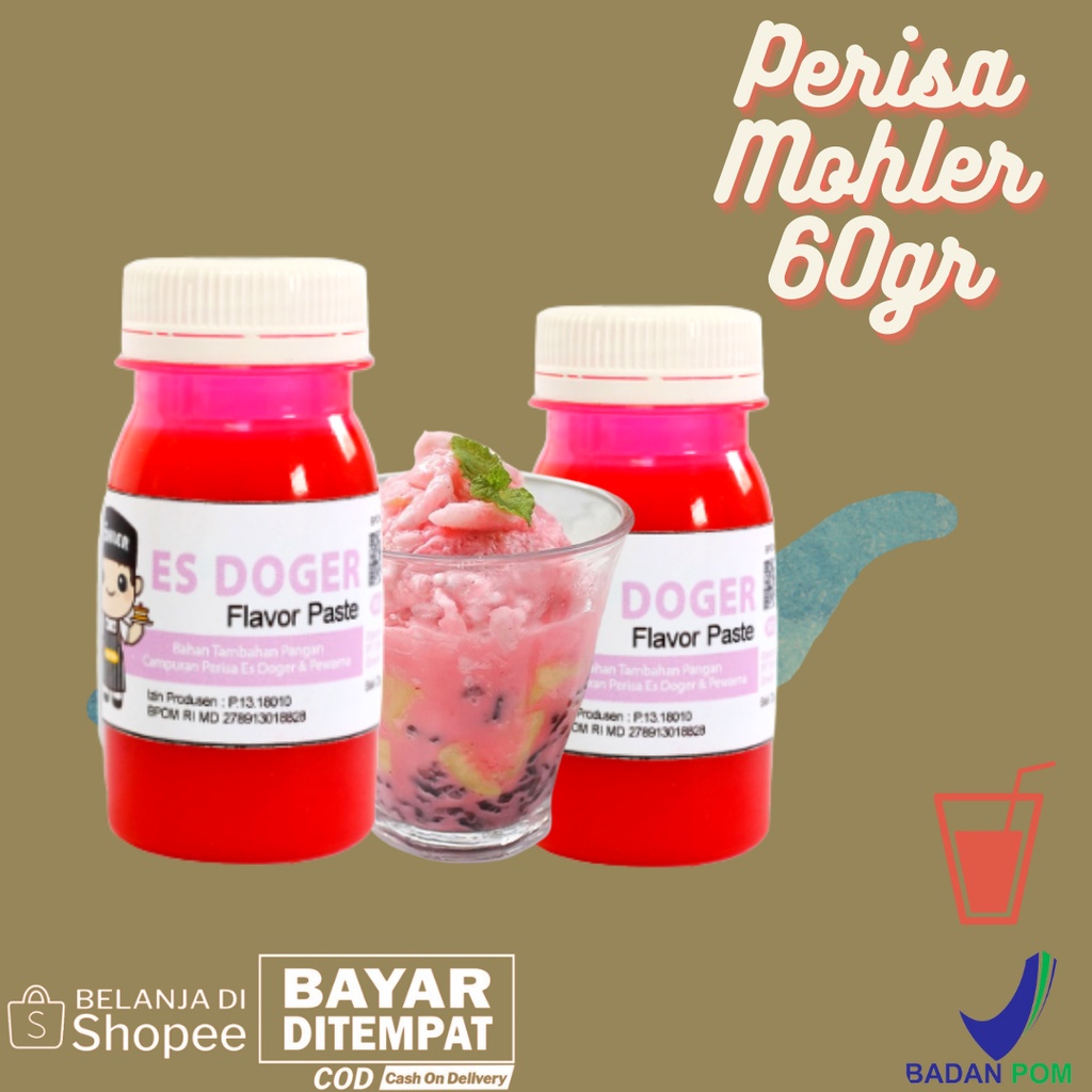 

⚡Cuci gudang⭐ PERISA PASTA ES DOGER 60gr / PERISA PASTA PEWARNA BISA UNTUK BAHAN TAMBAHAN PANGAN DAN KUE BISA JUGA UNTUK CAMPURAN MAKANAN / PERISA PASTA MOHLER ES DOGER 60gr DIJAMIN SUDAH HALAL DAN BPOM / MOHLER Pasta perisa pewarna ES DOGER