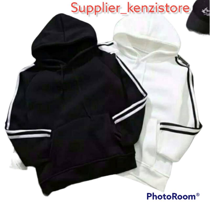 BISA [COD] [GRAB] Sweater Hoodie List LISYA / Kimomo /Jaket  pria wanita Murah ABG