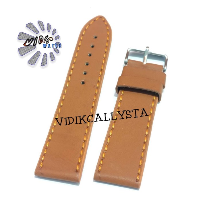 STRAP TALI KULIT JAM TANGAN GENUINE LEATHER 22MM BROWN 22 MM