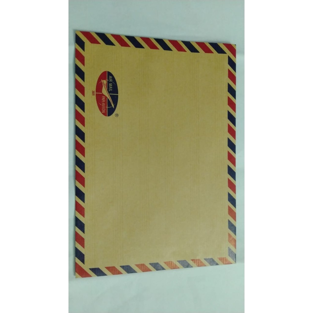 

AMPLOP COKLAT / AMPLOP DOKUMEN MERK GLOBE AIRMAIL 305 TANPA TALI 17X24 CM 1 PAK ISI 100