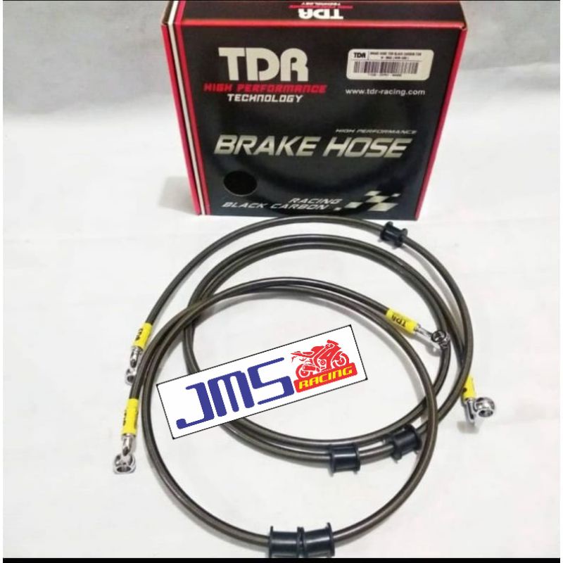 selang rem kabel rem tdr racing non abs depan/belakang set nmax old dan nmax new silver dan carbon pnp