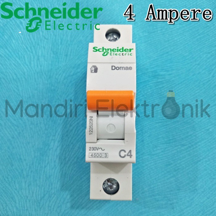 MCB Schneider Domae 1P 2A, 4A, 6A, 10A, 16A, 20A, 32A, 40A 1 Phase MCB SNI