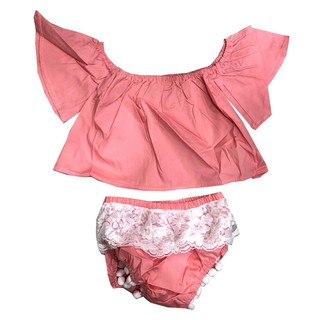  C600 baju  anak  kecil  pink 1 set Shopee  Indonesia