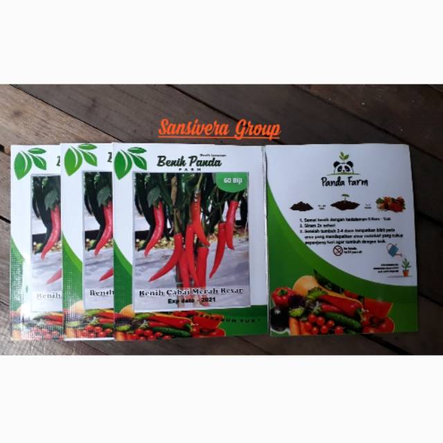 Isi 60 Biji Cabai Merah Besar Super Pedas / Bibit Cabe Merah