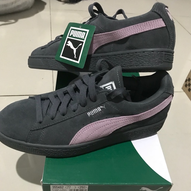 sepatu puma suede classic wns (iron gates) original 100%