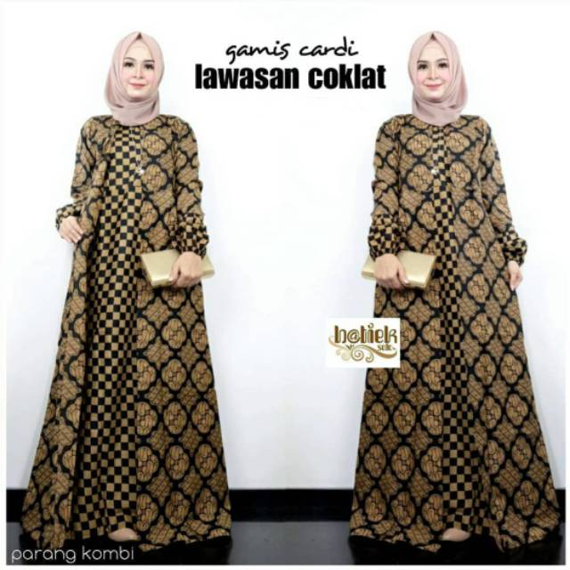 [READY] Longdress Batik Jumbo / Gamis Batik / Daster Muslim Bahan Rayon Rotari PT Sritex