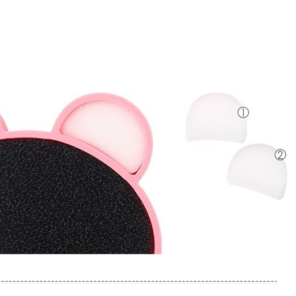 aaoottuuoo5.id Cod   1pcs Cartoon Bear Shape Silicone Makeup Brushes Cleaning Pad Tool