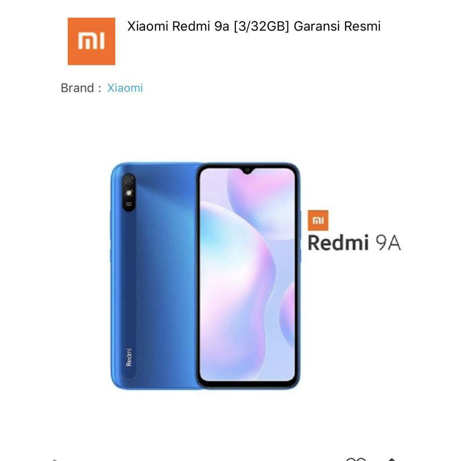 XIAOMI REDMI 9A 3/32GB