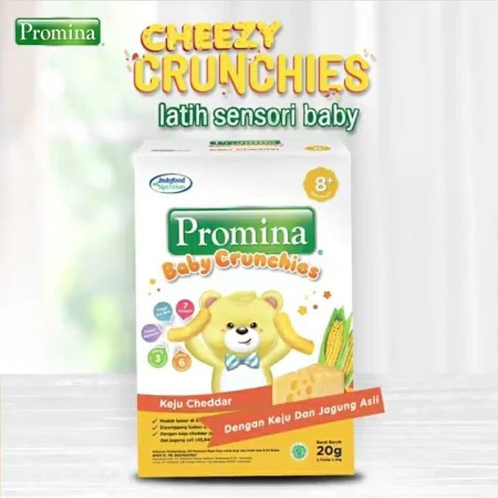 Promina Baby Crunchies Cheezy 20 gr / promina baby crunchies / abon sachet / Hilo Milk Choco Candy