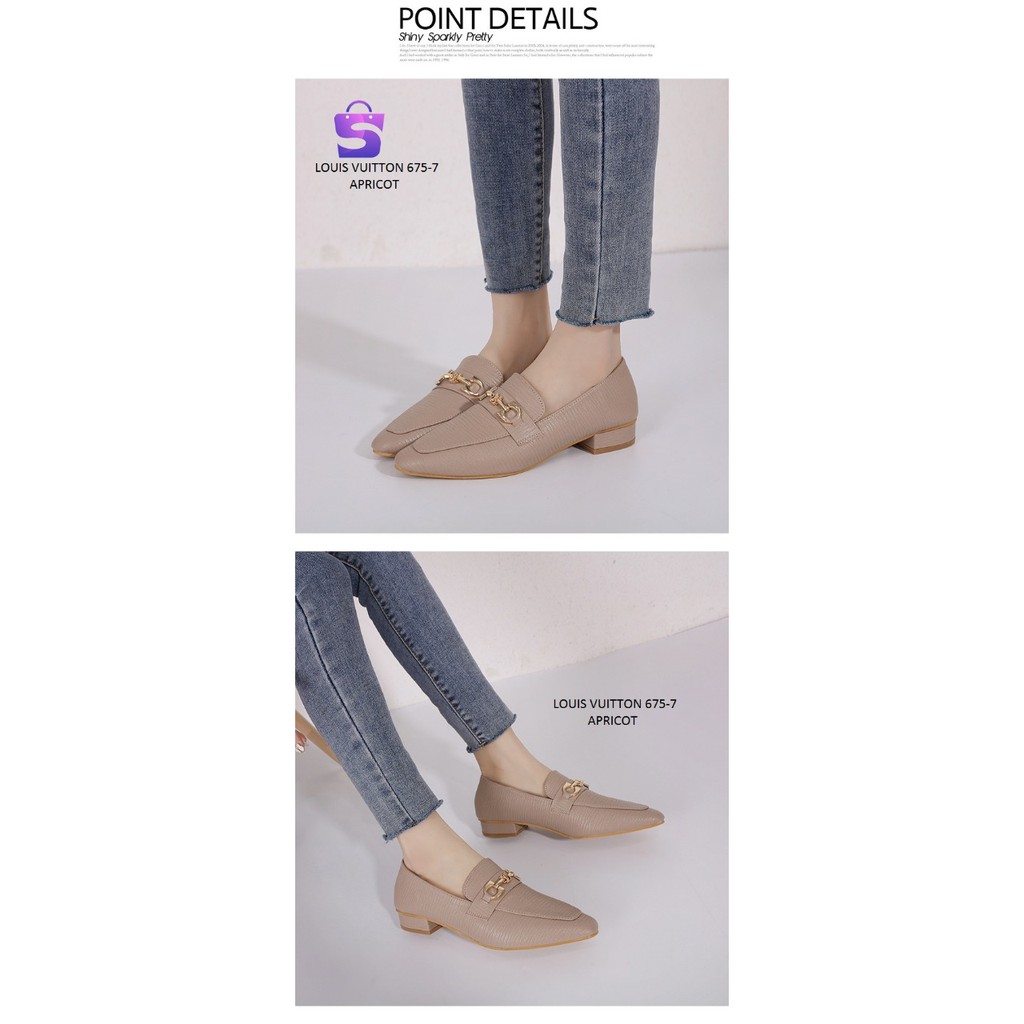 SEPATU WANITA LOAFERS MINI HEELS 675-7