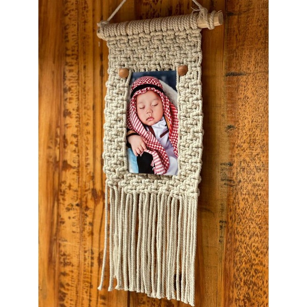 READY STOK) macrame Hiasan dinding photo gantung / macrame wall hanging/ Dekorasi rumah