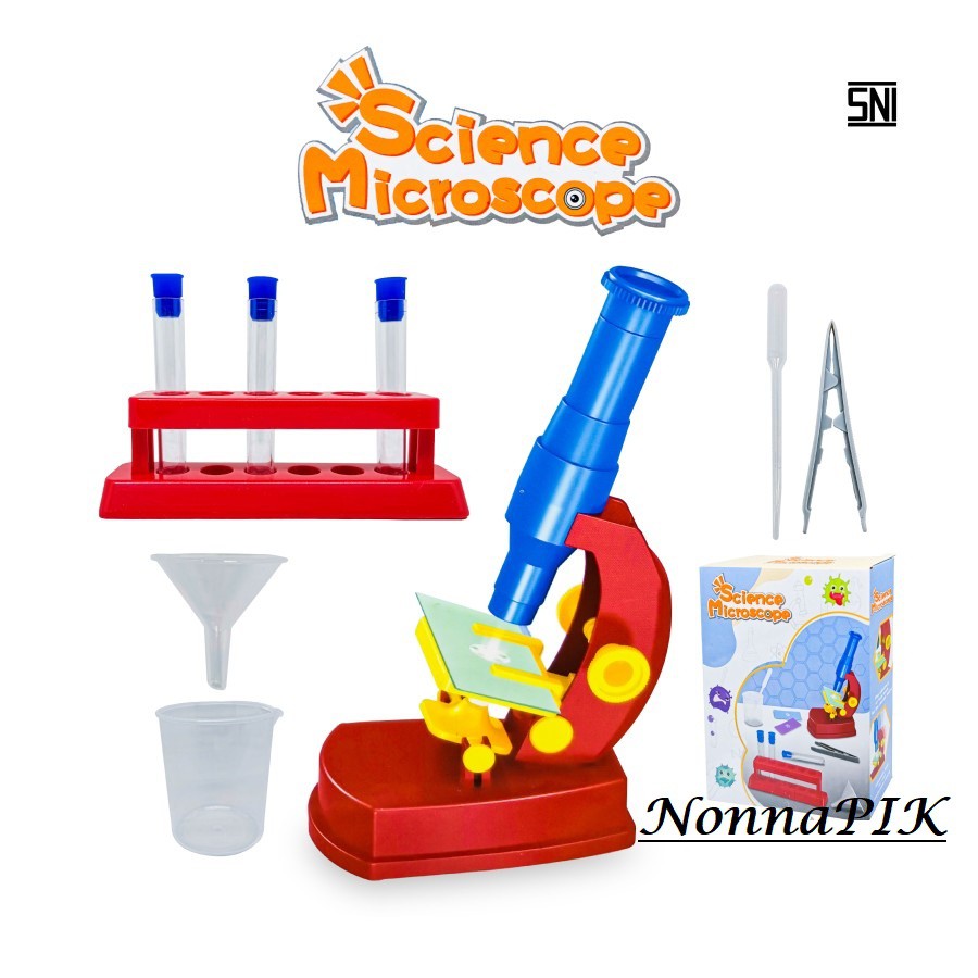 Jual Mainan Anak Science Microscope Mini Mikroskop Sains Science ...