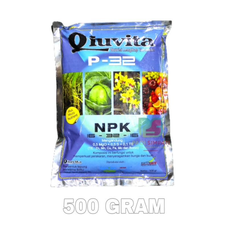 Pupuk Nutrisi Tanaman QIUVITA P-32 500 GRAM Fase Pertengahan