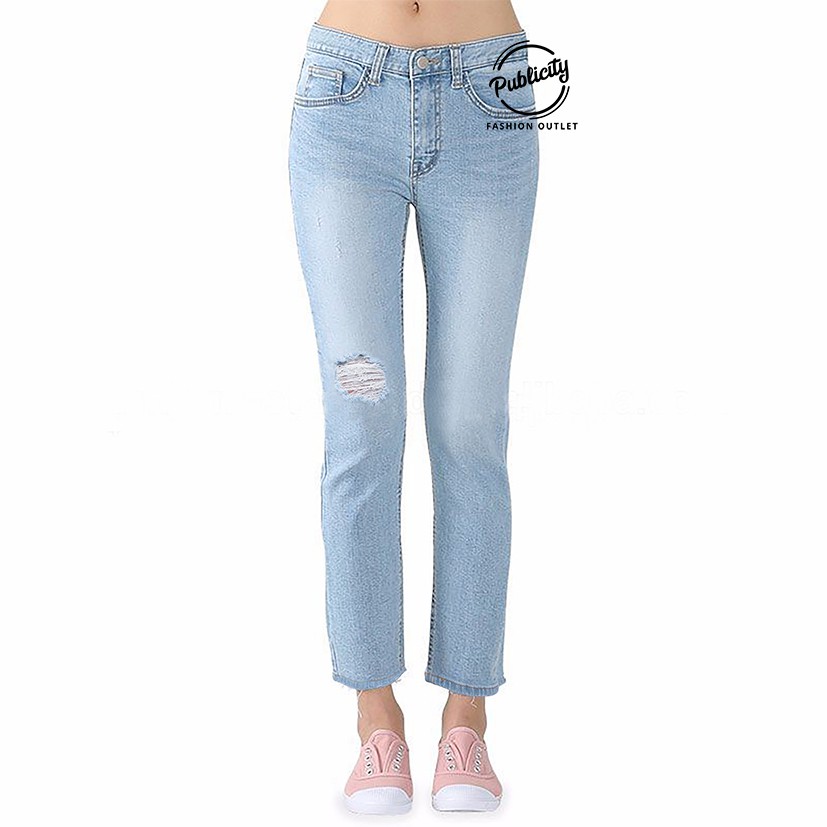  CELANA  JEANS WANITA STRADIVARIUS  KANCING SILVER VARIASI 