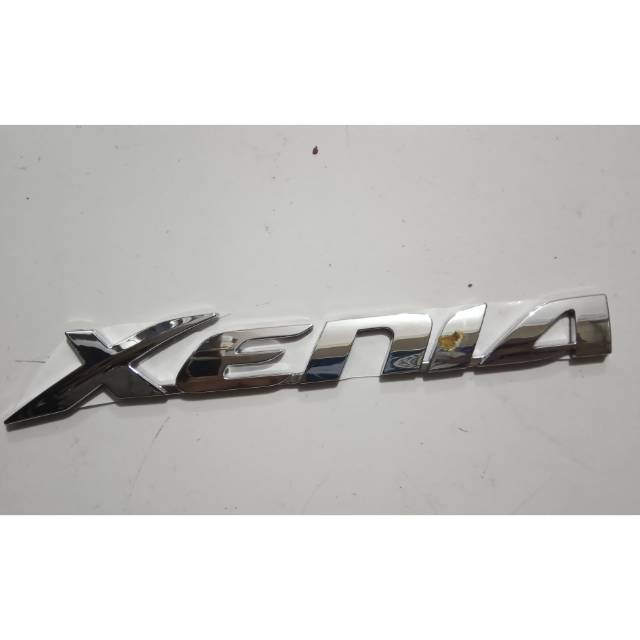 Emblem Tulisan Xenia Bagasi Chrome