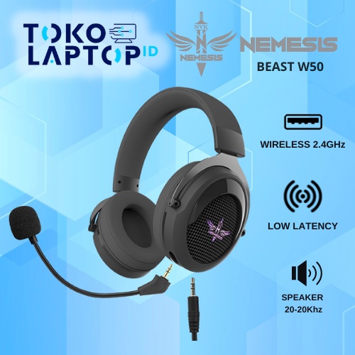 NYK Nemesis W50 / W-50 Beast Dual Mode Gaming Wireless Headset