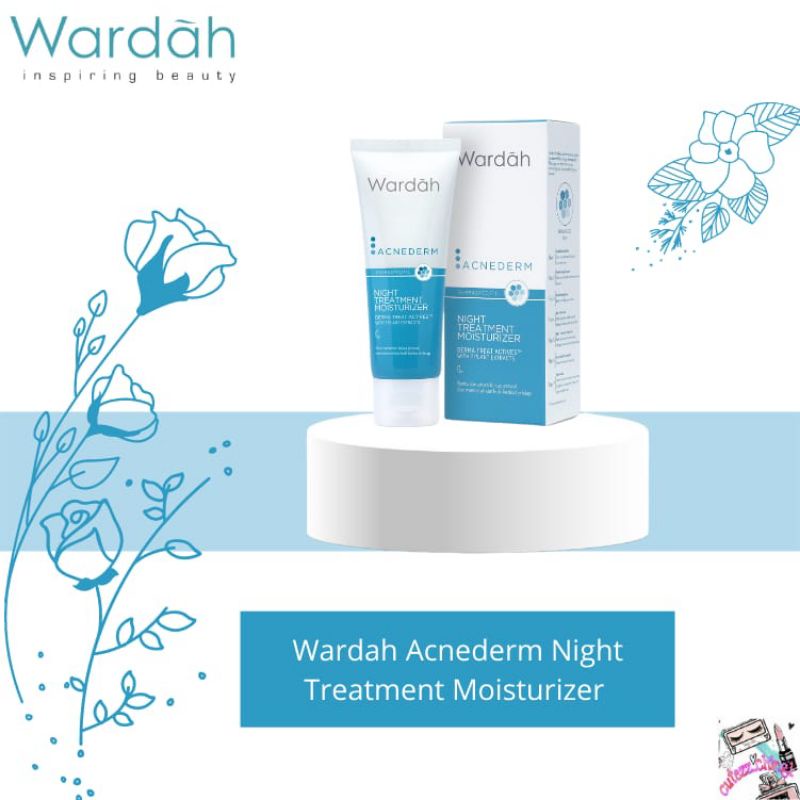 ☃Cutezz_Ching1☃Wardah Acnederm Series ♡ Day Moisturizer ♡ Night Treatment Moisturizer ♡ Face Powder ♡ Pure Foaming Cleanser ♡ Pore Refining Toner ♡ Pore Blackhead Balm ♡ Acne Spot Treatment Gel ♡