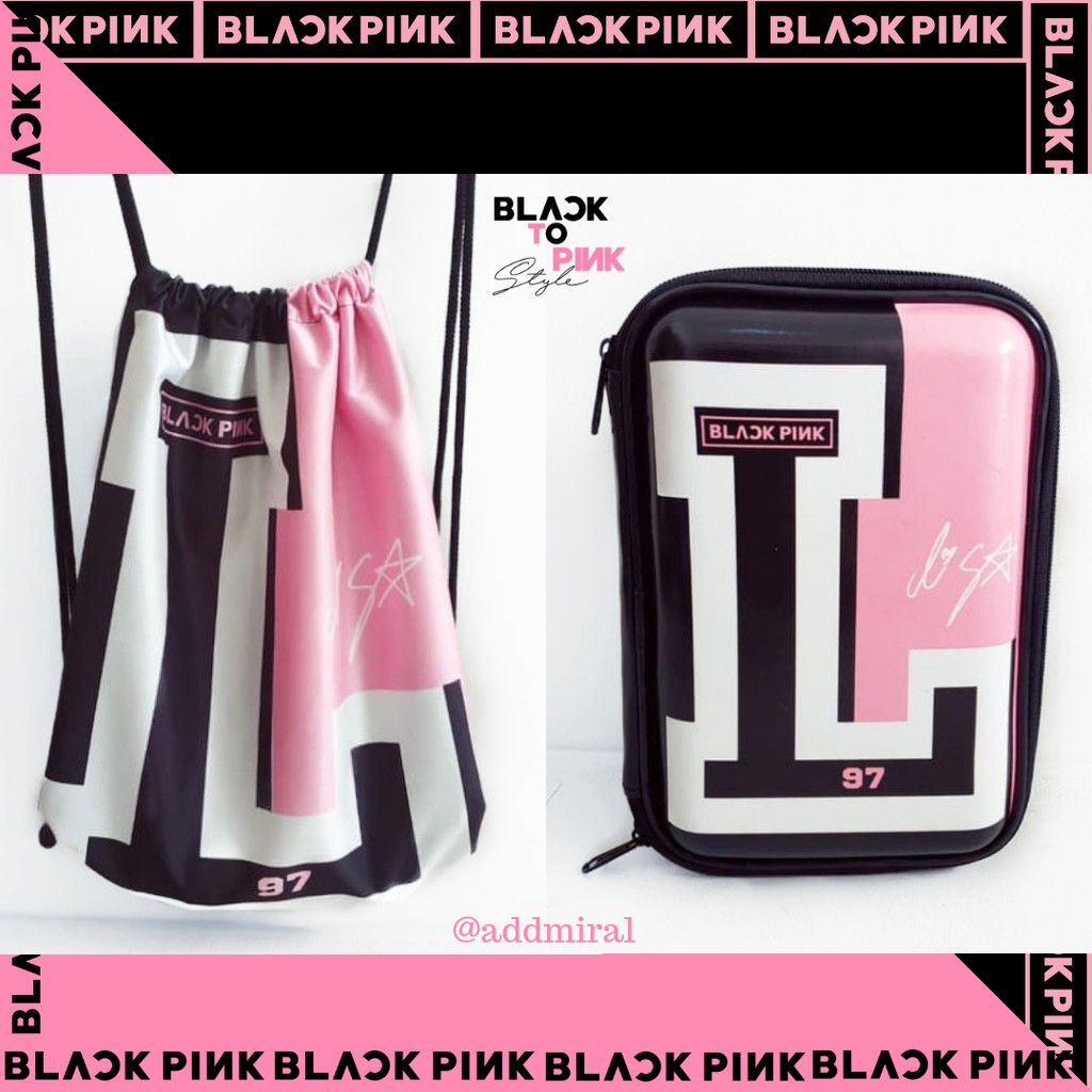 

PAKET TAS BLACKPINK & KOTAK PENSIL LISA LALISA BLINK KPOP MODEL SMIGGLE