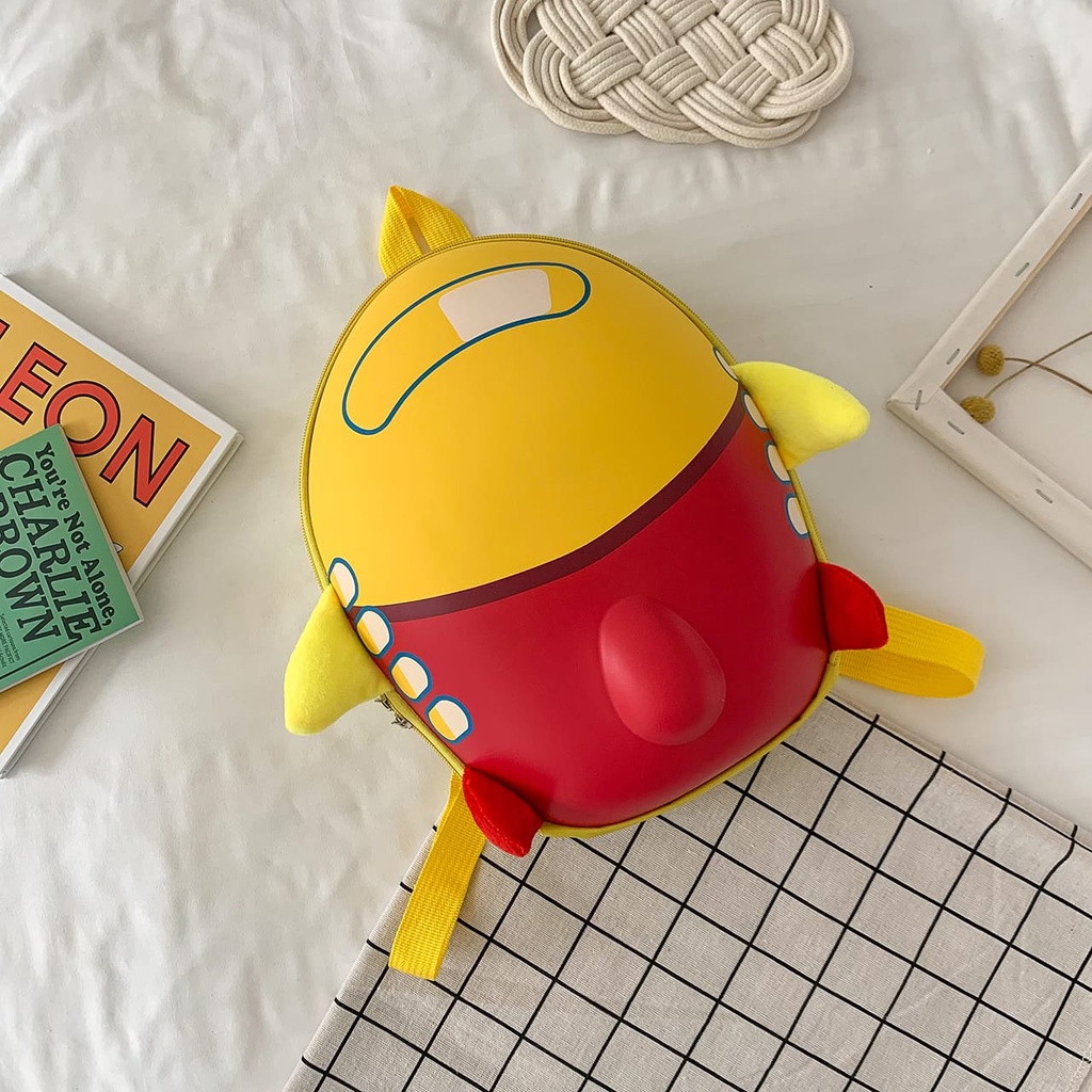 [Bos] Tas Ransel Backpack  Anak Sekolah PAUD TK Roket Telur Lucu