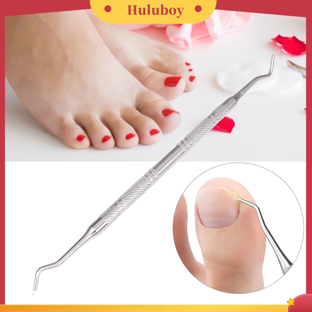 Huluboy Huluboy♡ Alat Pengangkat Kuku Kaki Dua Sisi Untuk Pedicure Manicure