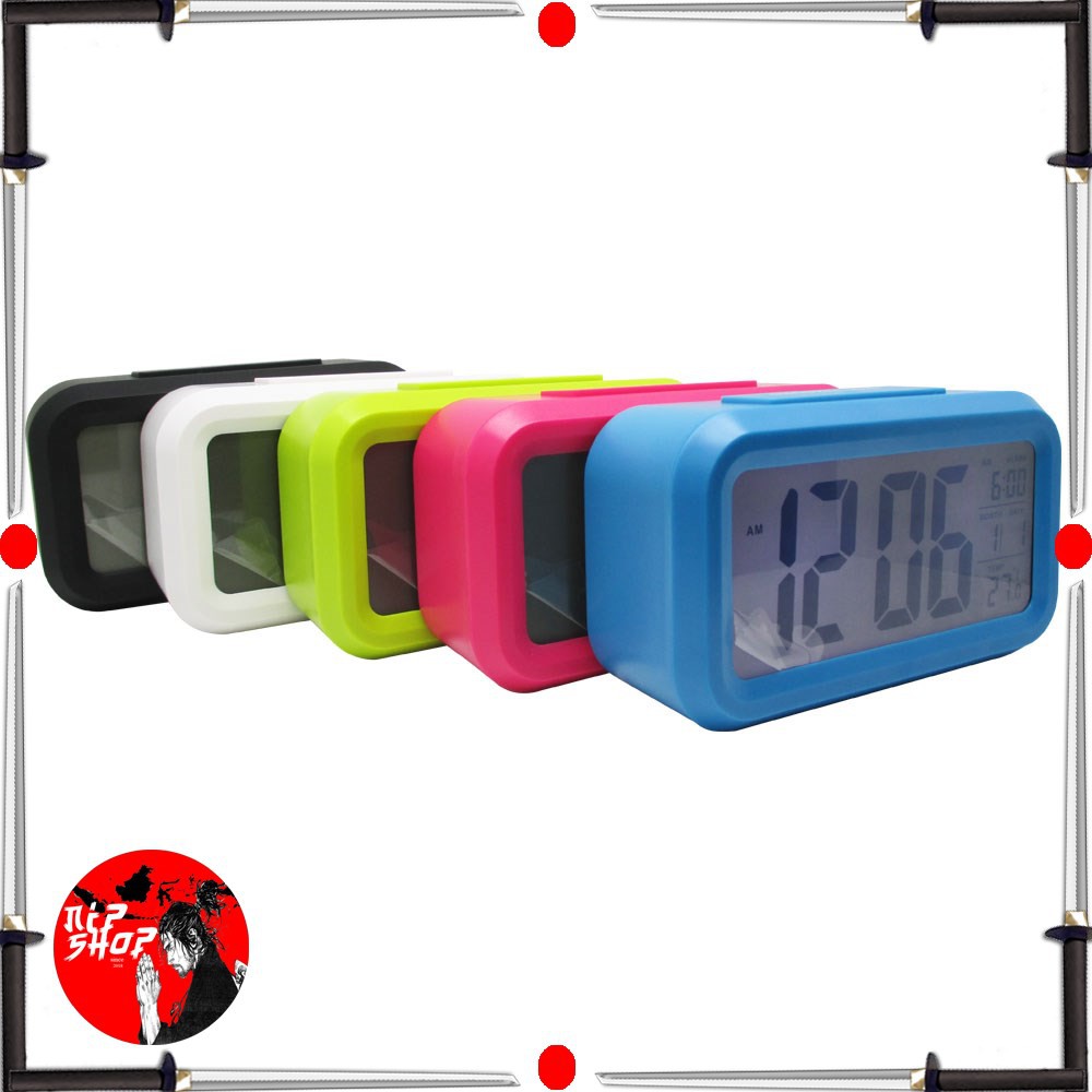 Jam Meja LCD Digital Clock with Alarm