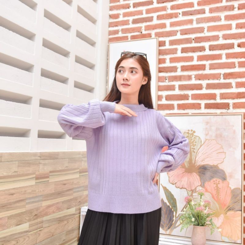 Sweater Cewek Oversize Sweater Rajut Crop Baju Rajut Cewek Baju Rajut Wanita Murah Baju Rajut Knit