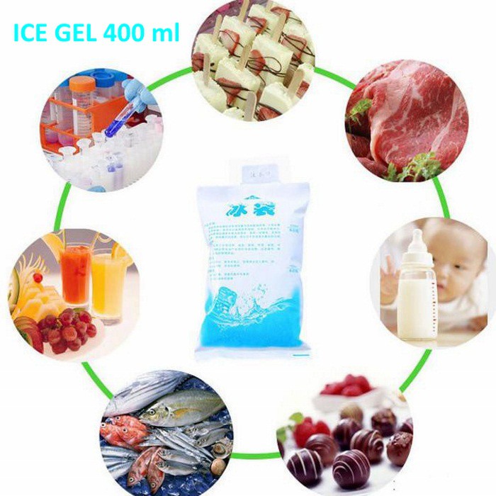 Ice Gel Bag 400ml ice gel Pack Cooler Jelly untuk menjaga suhu tetap dingin