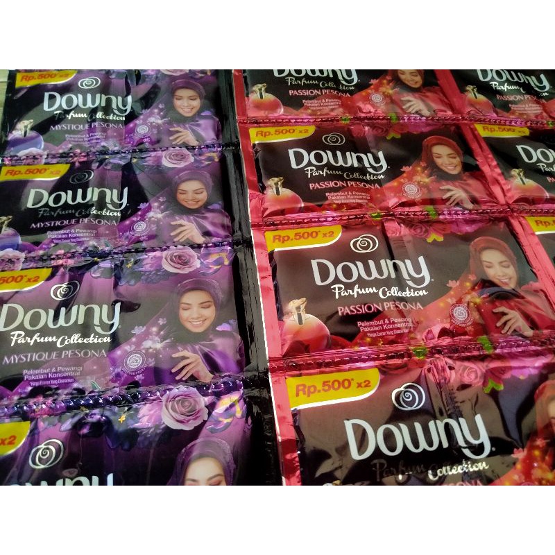 DOWNY MYSTIQ/PASSION PESONA 500X2 (1 RENTENG ISI 24SACHET)