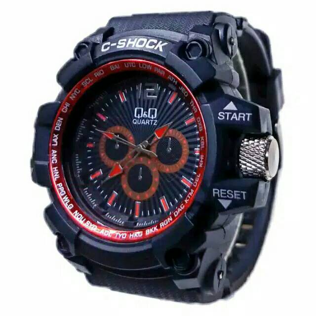 Kirim Dari Jakarta )Jam Tangan Pria C-Shock  Strap Rubber(Terima Cod)