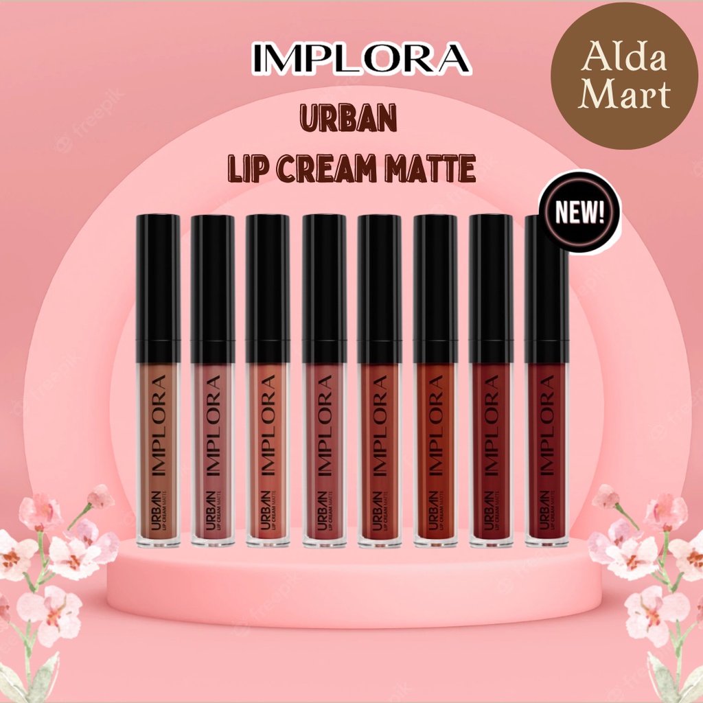 ✿ALDA MART✿ IMPLORA Lip Cream Urban Matte Long Lasting Waterproof