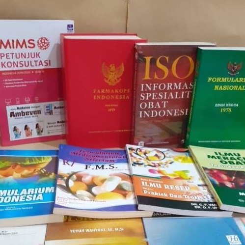 Paket Buku SMK FARMASI TERMURAH FI3,MIMS, ISO, ForNas, FOI, FMS, IlmuResepVanduin,IMO