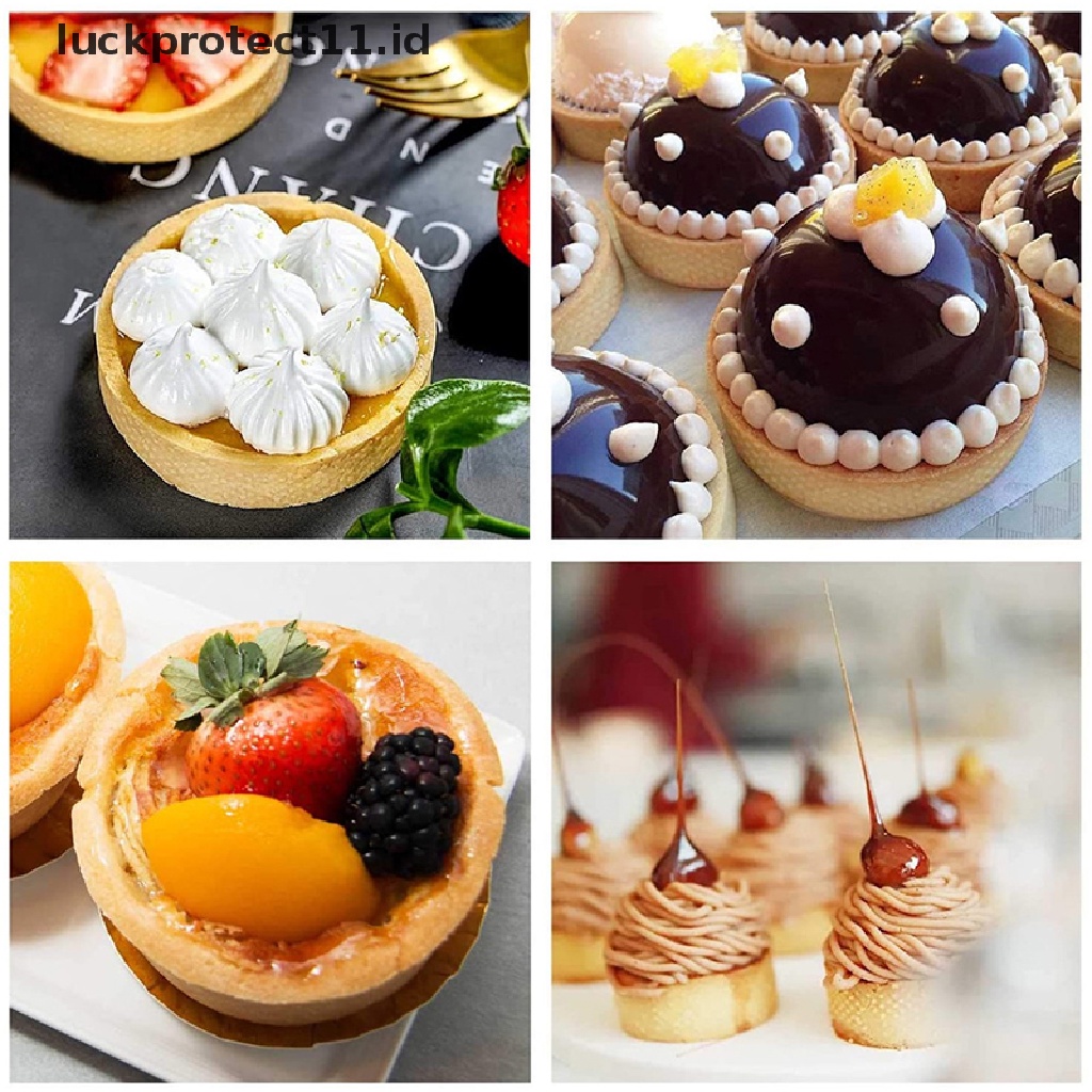 &lt; Luckprotect11. &lt; LuckproteksiCetakan Kue Tart Bentuk Bulat Bahan stainless Steel