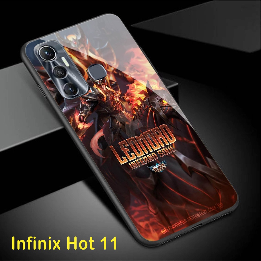 Case Infinix Hot 11 - Softcase Glass Kaca Infinix Hot 11 - A20 - Case Hp Infinix Hot 11 - Casing Hp 