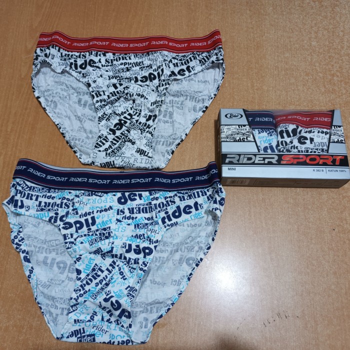 Celana Dalam Pria Rider Sport Single Jersey R382B Isi 2
