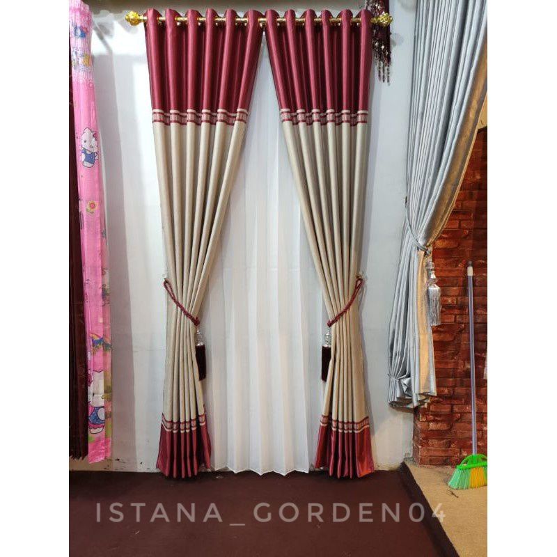 Promo Gorden Blackout Bludru gorden minimalis infort tebal