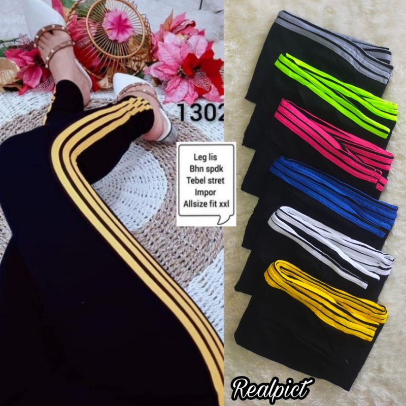 Legging List 3 Premium Import - Celana Legging Wanita