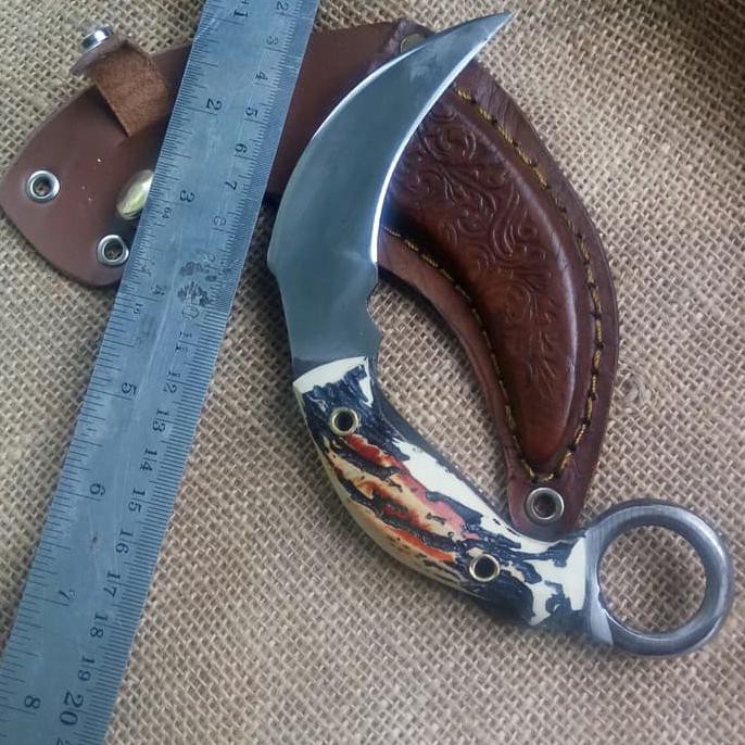 Ready...Ready...Ready...] Pisau Kerambit Silat Baja Gagang Tanduk Rusa