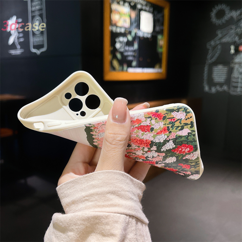 Casing Soft Case Samsung A72 A32 A52 A20S A12 A02S A50 A10S J7 Prime A51 J2 Prime A10 A125 A30 A50S A30S A20 M40S M10 M10S A205 M02S A025 F02S A305 Grand Prime Plus Y51 Y31 Y72 Y12 C15 C12 Blue Sky Lavender Garden Painting Matte Back Cover