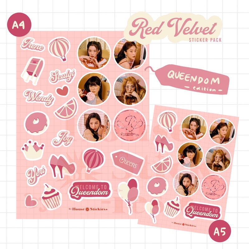 Stiker Kpop Red Velvet Queendom Album