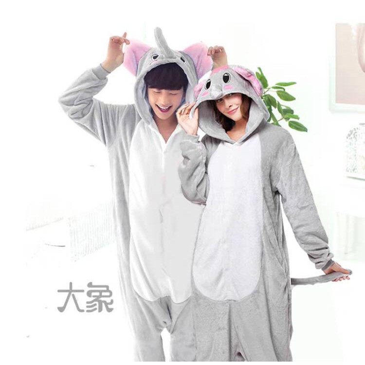 BAJU ONESIE FLYING DUMBO ELEPHANT GAJAH KOSTUM COSPLAY PIYAMA