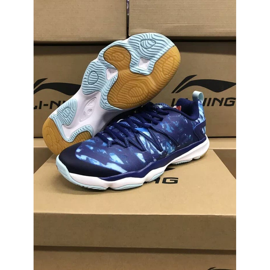 sepatu badminton lining ranger aytm 067 navy original