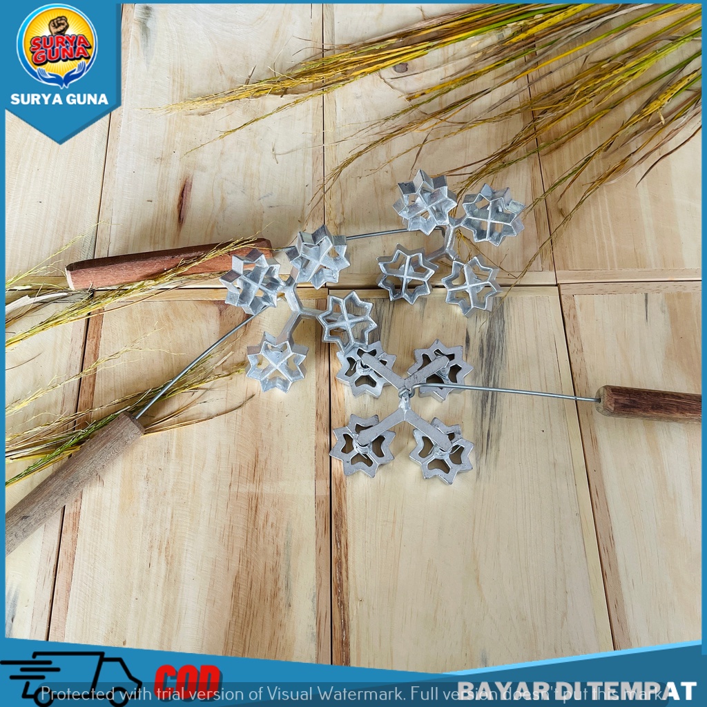 cetakan kembang goyang matahari mini bahan tebal