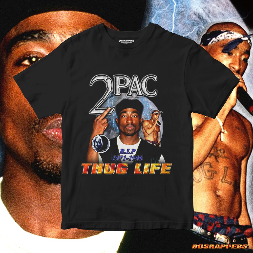 TUPAC SHAKUR RAP TEE | TUPAC SHAKUR RAP TSHIRT | KAOS TUPAC SHAKUR