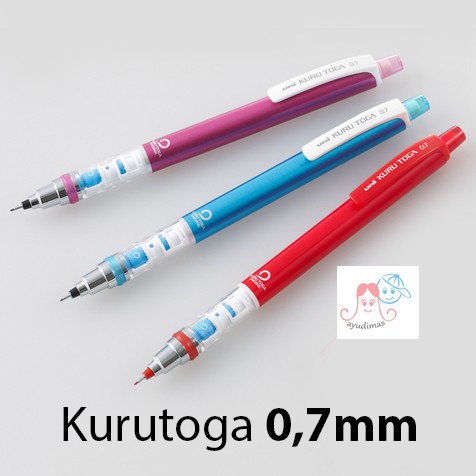 

Mechanic Pencil - Uni KURUTOGA Blue / Red / Magenta 0,7mm
