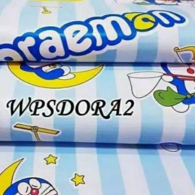 Wallpaper stiker  dinding  Doraemon  garis salur 45 cm x 10 