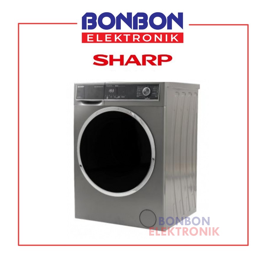 Sharp Mesin Cuci Front Loading 9KG ES-FL1490BTX Boomering Series