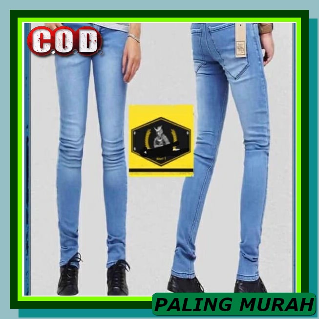 Celana Jeans Panjang Levis Pria Dewasa Pria Laki Laki Cowo Cowok  HF154 Jeans Slimfit Biru Polos/Je