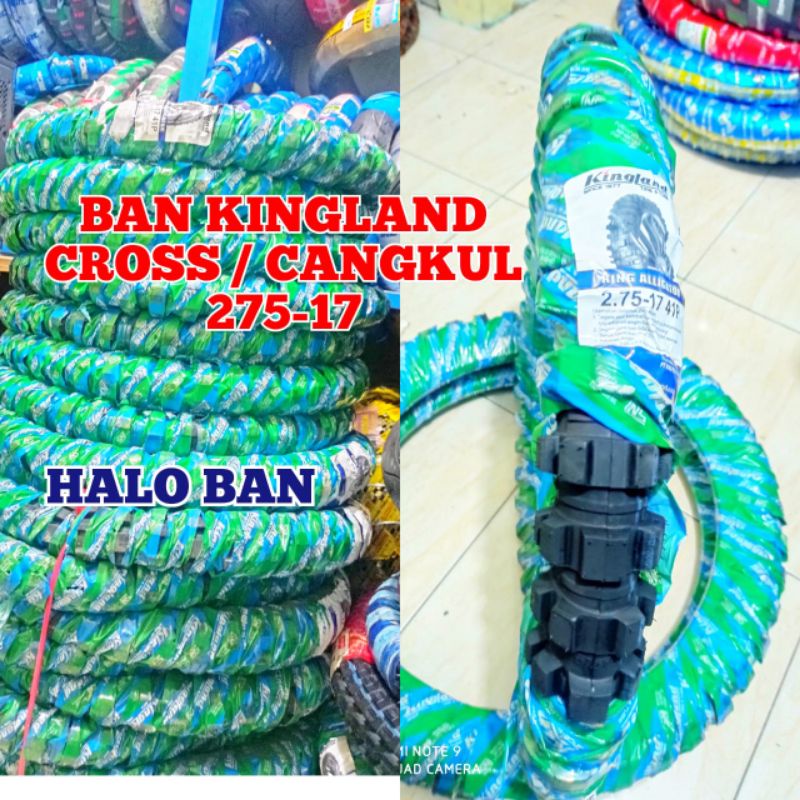 ban montor kingland king aligator cros cangkul 275-17 non tubeles ban honda supra revo vega jupiter 