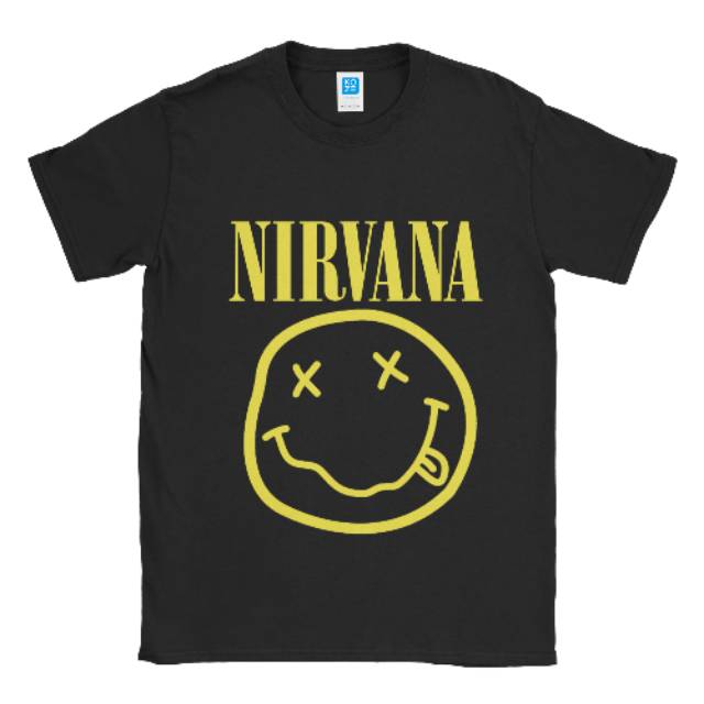 Baju Kaos Band Nirvana Smiley